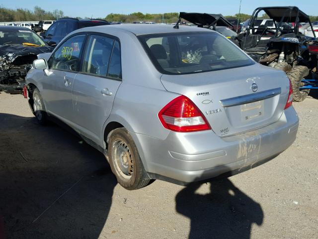 3N1BC1AP4AL456978 - 2010 NISSAN VERSA S SILVER photo 3