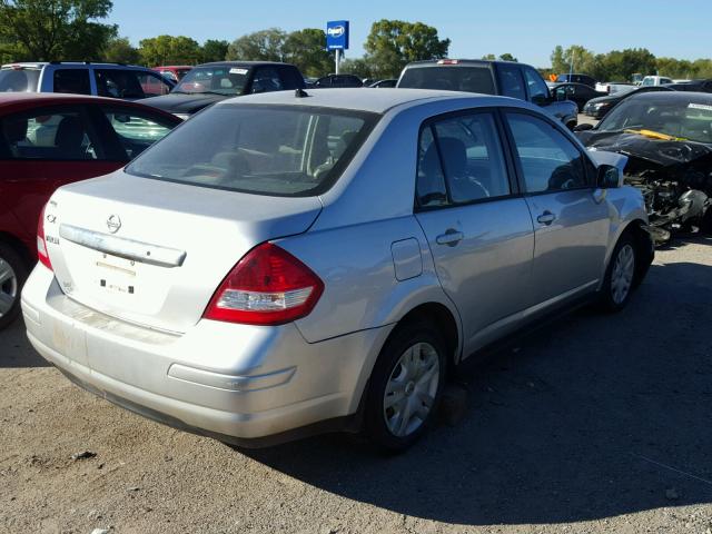 3N1BC1AP4AL456978 - 2010 NISSAN VERSA S SILVER photo 4