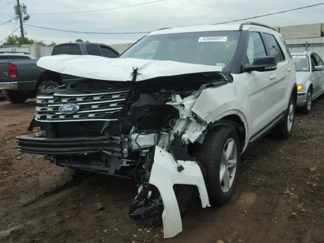 1FM5K8DH4GGB48843 - 2016 FORD EXPLORER X WHITE photo 2