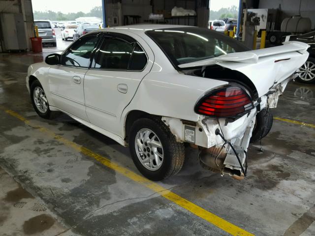 1G2NF52E13C253507 - 2003 PONTIAC GRAND AM S WHITE photo 3