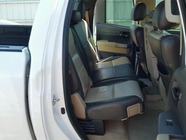 5TFRM5F1XBX029931 - 2011 TOYOTA TUNDRA DOU WHITE photo 6