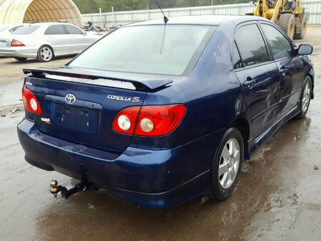 1NXBR32E76Z755751 - 2006 TOYOTA COROLLA BLUE photo 4