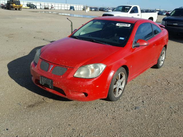 1G2AN18B887179347 - 2008 PONTIAC G5 GT RED photo 2