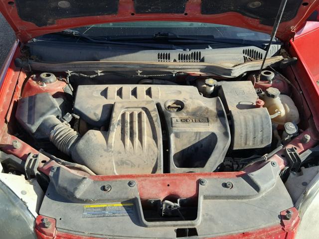 1G2AN18B887179347 - 2008 PONTIAC G5 GT RED photo 7