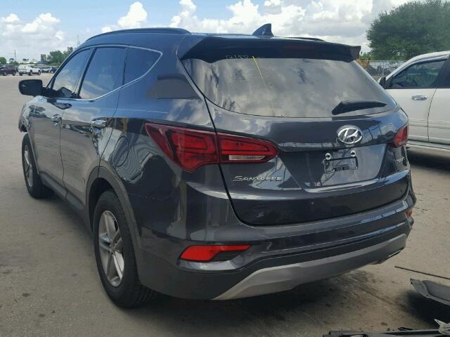 5XYZU3LB0HG431700 - 2017 HYUNDAI SANTA FE S CHARCOAL photo 3