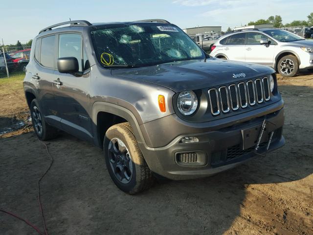 ZACCJBAB8HPE91087 - 2017 JEEP RENEGADE S GRAY photo 1
