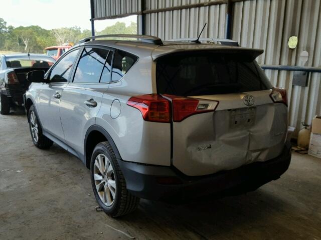 2T3YFREV0DW029770 - 2013 TOYOTA RAV4 SILVER photo 3