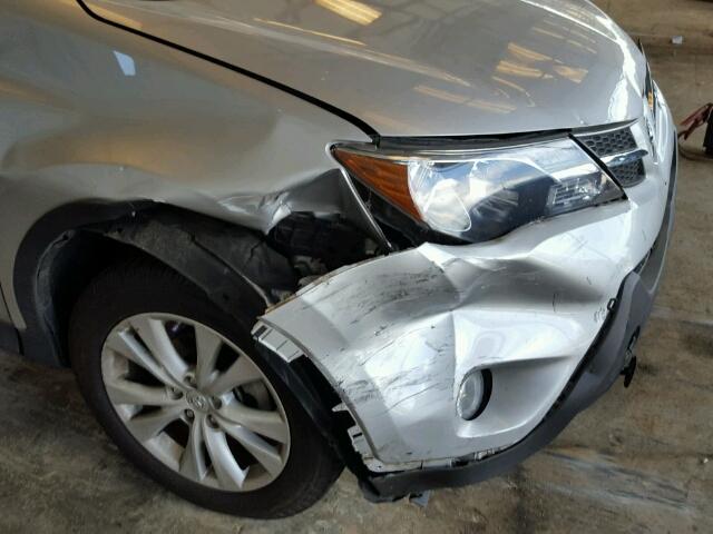 2T3YFREV0DW029770 - 2013 TOYOTA RAV4 SILVER photo 9