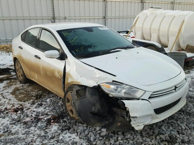 1C3CDFAAXFD338216 - 2015 DODGE DART SE WHITE photo 1