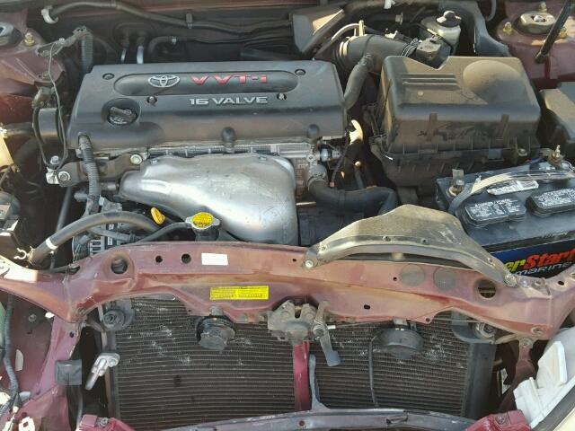 4T1BE32K16U160069 - 2006 TOYOTA CAMRY LE მუქწითელი ფოტო 7