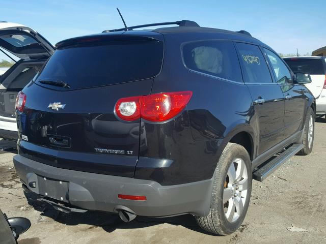 1GNLRGED7AJ225459 - 2010 CHEVROLET TRAVERSE L BLACK photo 4