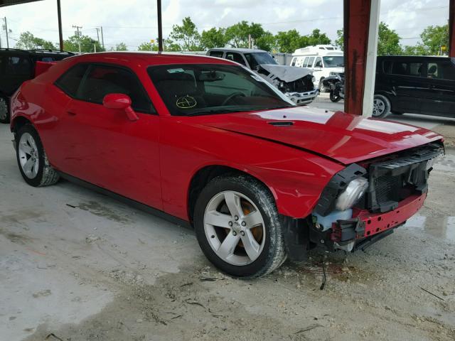 2C3CDYAG0DH517803 - 2013 DODGE CHALLENGER RED photo 1