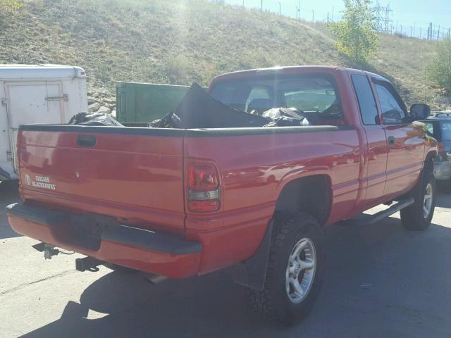 3B7HF13Z11G749341 - 2001 DODGE RAM 1500 RED photo 4