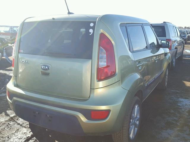 KNDJT2A64D7511220 - 2013 KIA SOUL GREEN photo 4