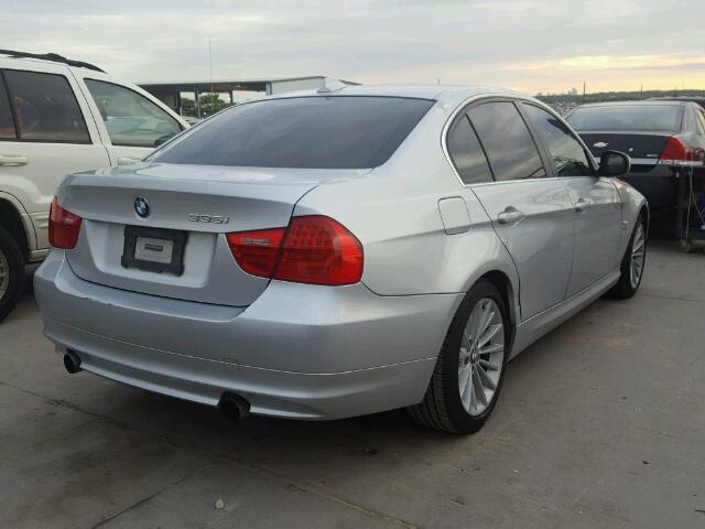 WBAPL5C58BA918986 - 2011 BMW 335 SILVER photo 4