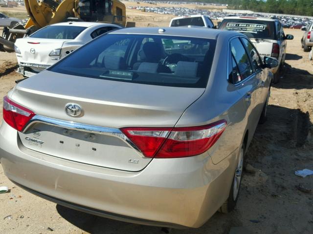 4T1BF1FK4FU914139 - 2015 TOYOTA CAMRY LE GOLD photo 4