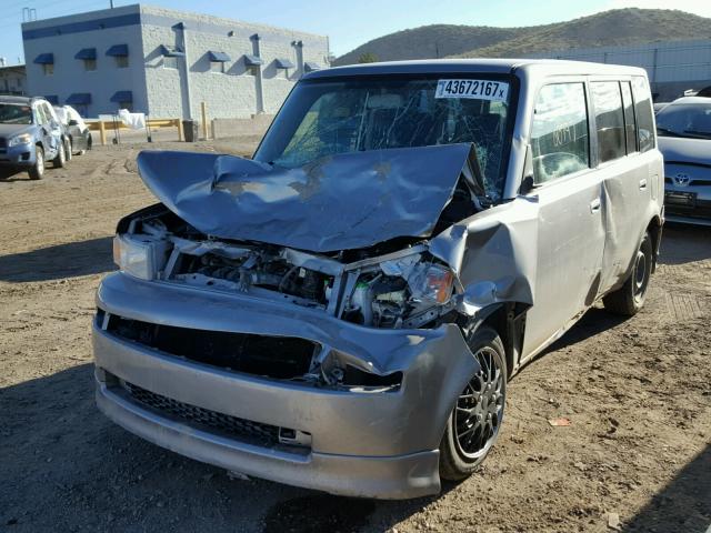 JTLKT334864050876 - 2006 TOYOTA SCION XB GRAY photo 2