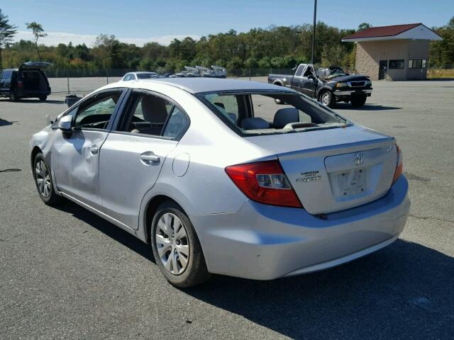 2HGFB2F56CH312179 - 2012 HONDA CIVIC LX SILVER photo 3