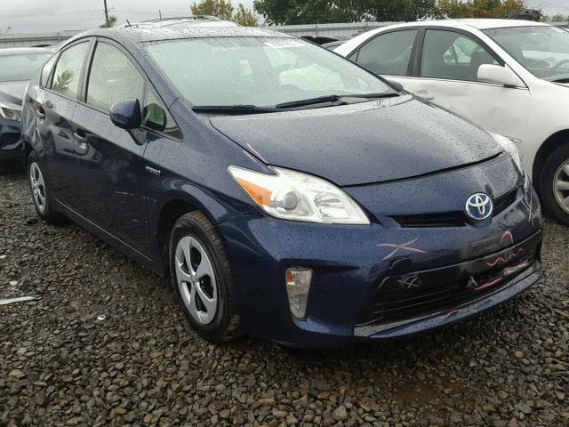 JTDKN3DUXC1508855 - 2012 TOYOTA PRIUS BLUE photo 1