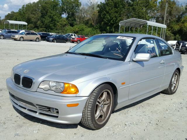 WBABN53481JU24069 - 2001 BMW 330 SILVER photo 2