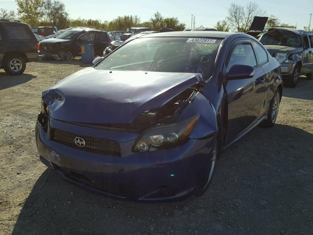 JTKDE167780254984 - 2008 TOYOTA SCION TC BLUE photo 2