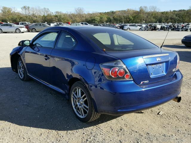 JTKDE167780254984 - 2008 TOYOTA SCION TC BLUE photo 3