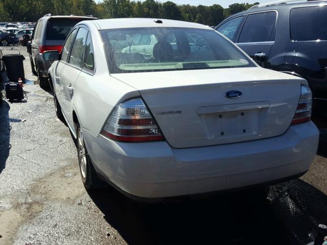 1FAHP23WX9G110459 - 2009 FORD TAURUS WHITE photo 3