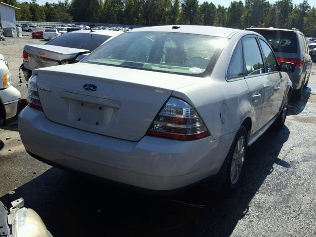 1FAHP23WX9G110459 - 2009 FORD TAURUS WHITE photo 4