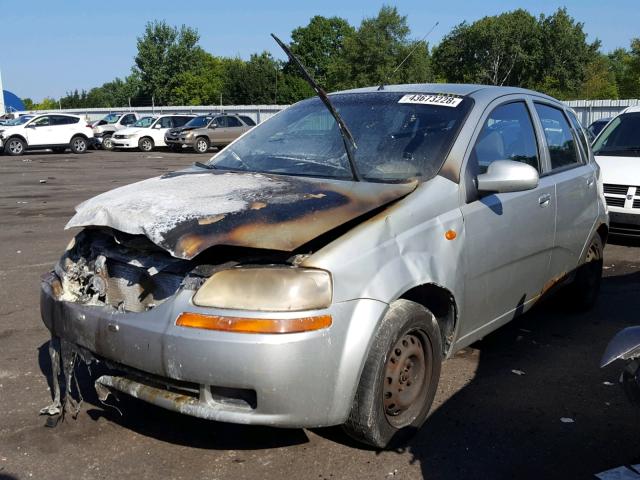 KL1TD62634B174345 - 2004 CHEVROLET AVEO BURN photo 2