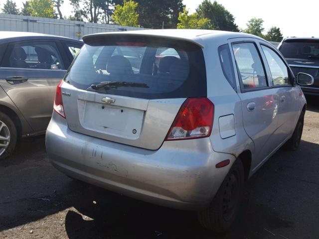 KL1TD62634B174345 - 2004 CHEVROLET AVEO BURN photo 4