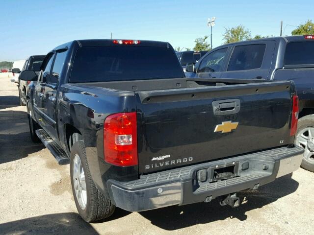 3GCPCSE03DG160370 - 2013 CHEVROLET SILVERADO BLACK photo 3