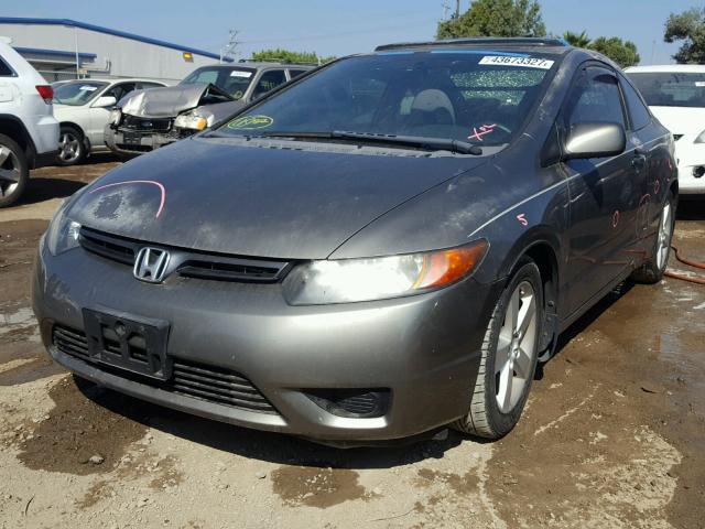 2HGFG11848H527368 - 2008 HONDA CIVIC EX GRAY photo 2