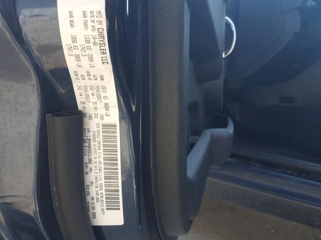 1J8HH48K89C513882 - 2009 JEEP COMMANDER BLUE photo 10