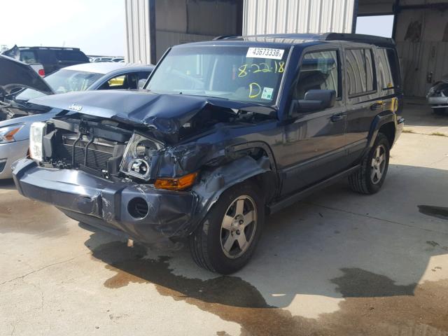 1J8HH48K89C513882 - 2009 JEEP COMMANDER BLUE photo 2
