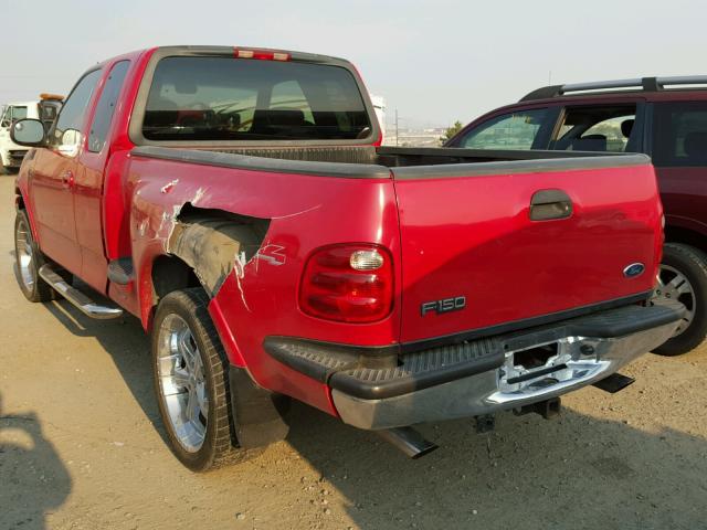 1FTRX08WX1KA54018 - 2001 FORD F150 RED photo 3