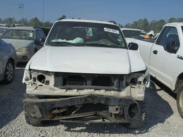 1FMZU67E41UB48111 - 2001 FORD EXPLORER S WHITE photo 9