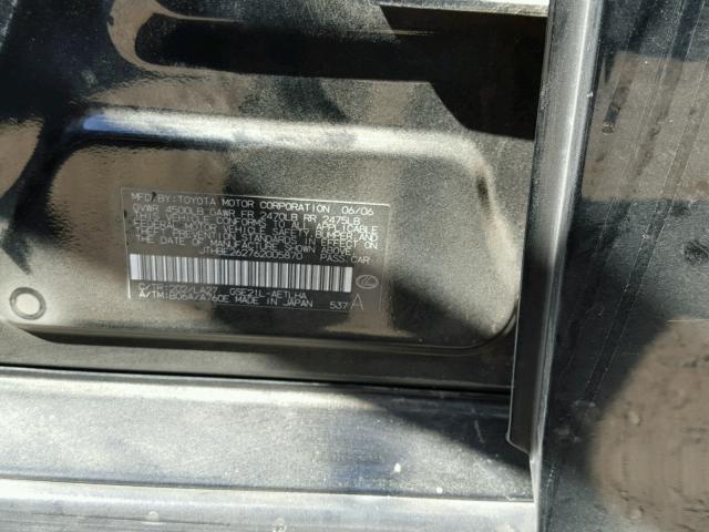 JTHBE262762005870 - 2006 LEXUS IS 350 BLACK photo 10