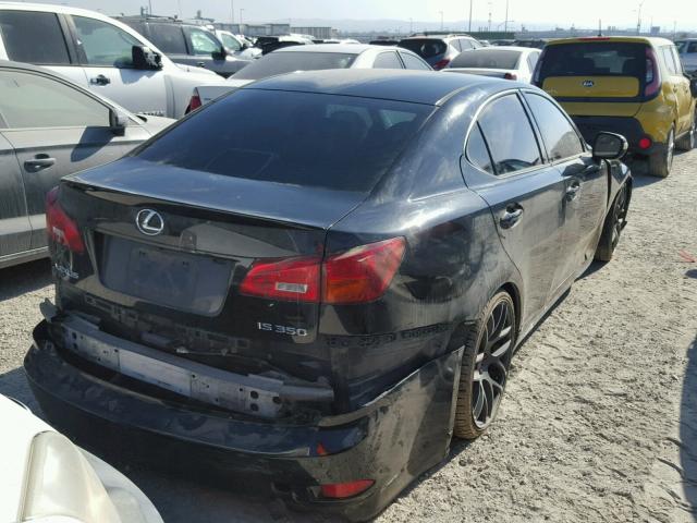 JTHBE262762005870 - 2006 LEXUS IS 350 BLACK photo 4