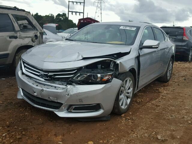 2G1105S38H9112841 - 2017 CHEVROLET IMPALA LT SILVER photo 2