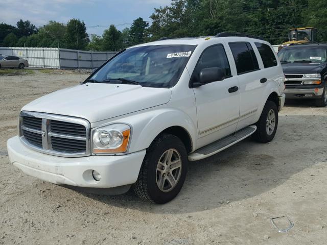 1D4HB58N95F618533 - 2005 DODGE DURANGO LI WHITE photo 2