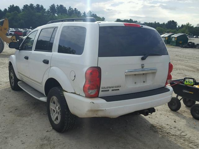 1D4HB58N95F618533 - 2005 DODGE DURANGO LI WHITE photo 3