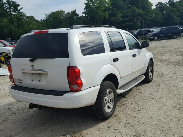 1D4HB58N95F618533 - 2005 DODGE DURANGO LI WHITE photo 4