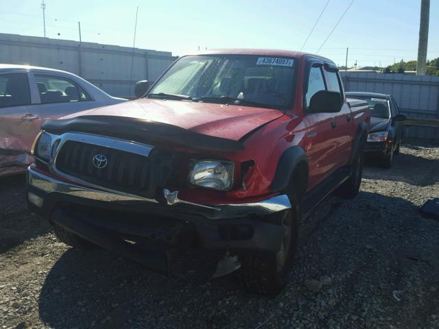 5TEHN72N61Z837696 - 2001 TOYOTA TACOMA RED photo 2