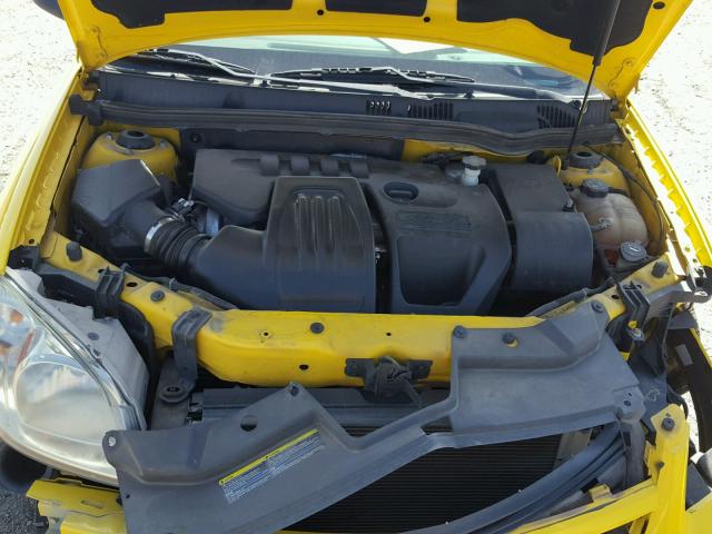 1G1AK18H097218998 - 2009 CHEVROLET COBALT LS YELLOW photo 7