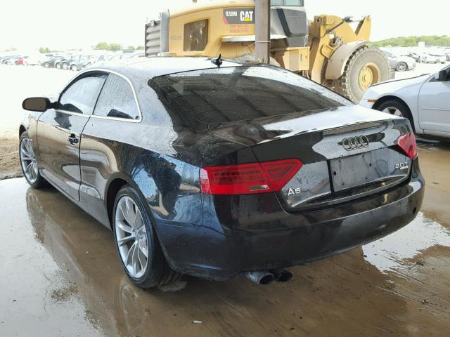 WAUVFAFR1DA010792 - 2013 AUDI A5 PRESTIG BLACK photo 3