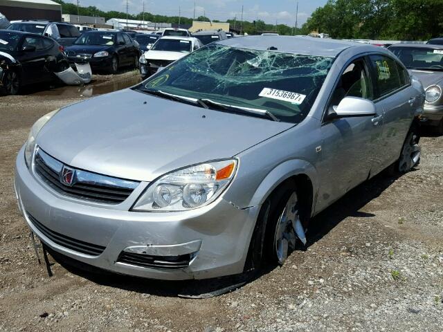 1G8ZS57B79F117228 - 2009 SATURN AURA XE SILVER photo 2