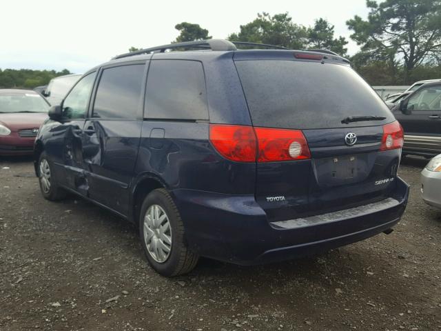 5TDZA23CX6S520976 - 2006 TOYOTA SIENNA CE BLUE photo 3