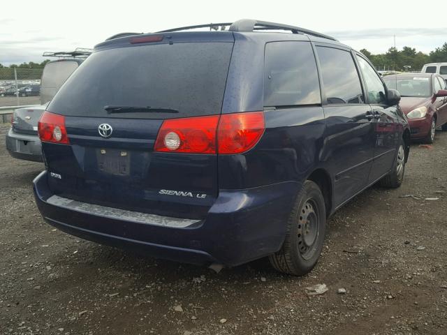 5TDZA23CX6S520976 - 2006 TOYOTA SIENNA CE BLUE photo 4