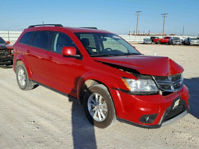 3C4PDDBG1GT179585 - 2016 DODGE JOURNEY SX RED photo 1