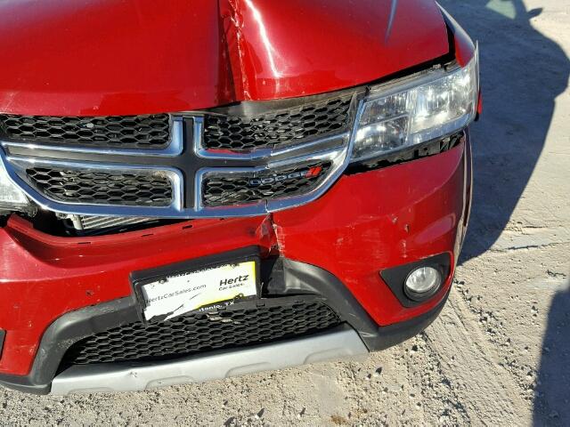 3C4PDDBG1GT179585 - 2016 DODGE JOURNEY SX RED photo 9